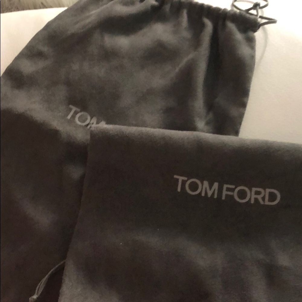 Tom Ford shoe dustbag gold